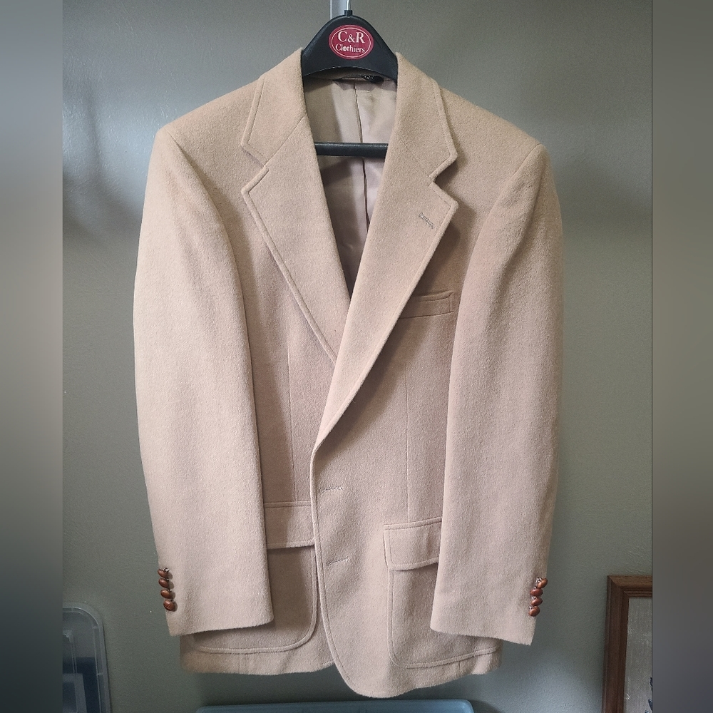 Mens C&R Clothiers 100% Camel Hair Jacket 37 Regular